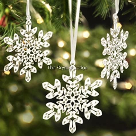 SWAROVSKI CHRISTMAS ORNAMENT SET - PIXEL SNOWFLAKES RHODIUM 1135179 - The Crystal Lodge ...