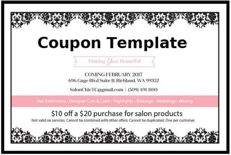 Free Coupon Template | Free Word Templates