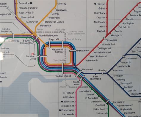 New PTV Map including the Metro Tunnel beginning to appear around the ...