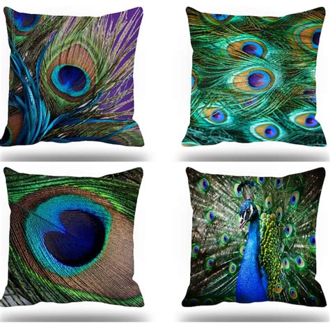 Peacock Pillow - Etsy