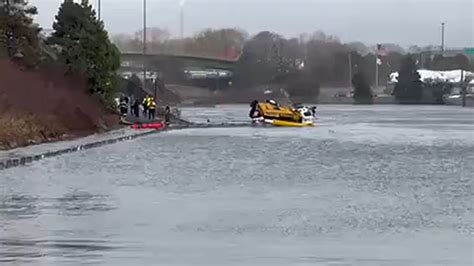 Truck goes off Tukey’s Bridge in Portland during storm | newscentermaine.com