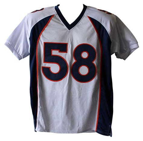 Von Miller Autographed/Signed Denver Broncos White XL Jersey JSA 12404 ...