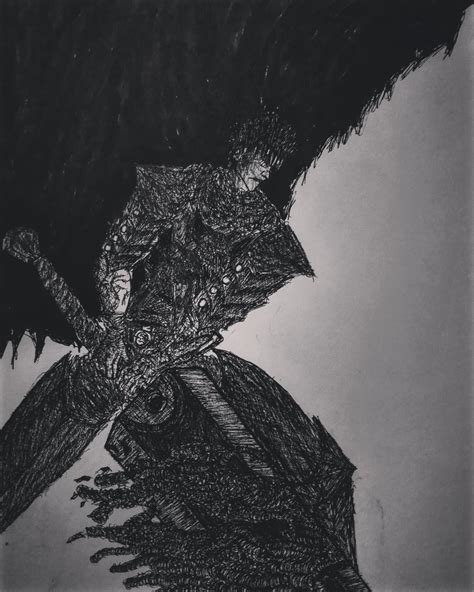 Guts black swordsman fan art : r/Berserk