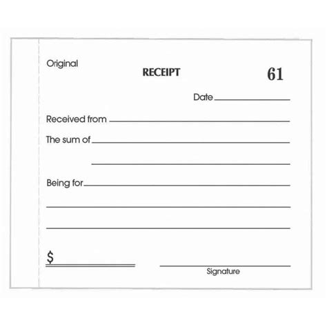 Free Receipt Template Printable