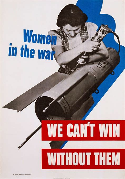 1942 --- Women in the War Poster --- Image by © Swim Ink 2, LLC/CORBIS ...