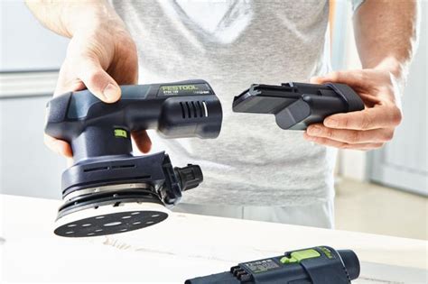 FESTOOL 5" ETSC 18V Brushless Hybrid Cordless 5" Eccentric Sander Orbital Sander and Accessories