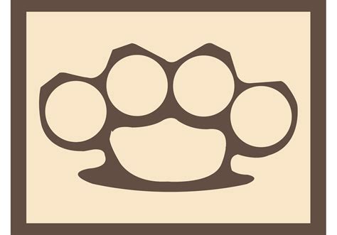 Brass Knuckles Vector - Download Free Vector Art, Stock Graphics & Images