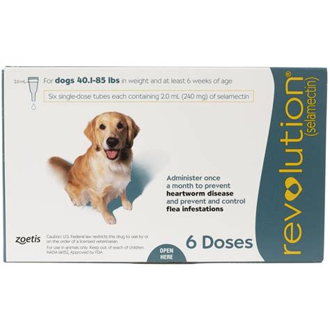 Revolution 6 Month supply for dogs | Revolution flea medication