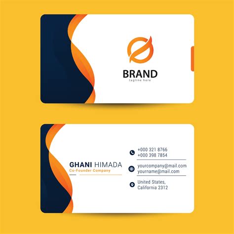 Business card front and back design template. 3041705 Vector Art at Vecteezy