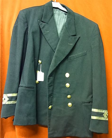 British Merchant Navy Lieutenants Uniform Jacket, made by 'Monnery's of Northampton'. In good con