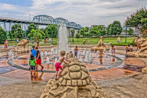 Coolidge Park Fountain Photograph by Tom and Pat Cory - Fine Art America