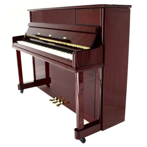 Steinhoven SU112 Upright Piano, Polished Mahogany (112cm, 44 ...