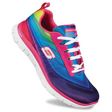 Skechers Flex Appeal Pretty Please Sk12067 Women's Pink/Multi Shoes - Free Delivery at Shoes.co.uk