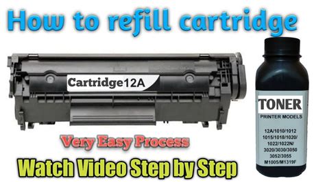 12A Cartridge Refill | Hp laserjet printer Cartridge Refill | 12A Cartridge Refiling | Hindi ...