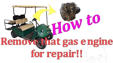 EZGO TXT 295cc Robin Engine Removal (EH-29C) - YouTube