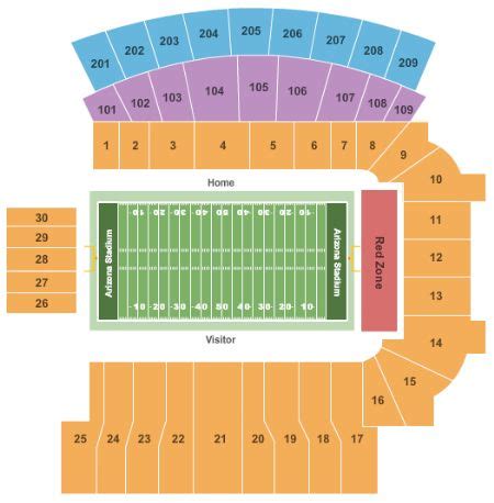 Arizona Stadium Tickets and Arizona Stadium Seating Chart - Buy Arizona Stadium Tucson Tickets ...