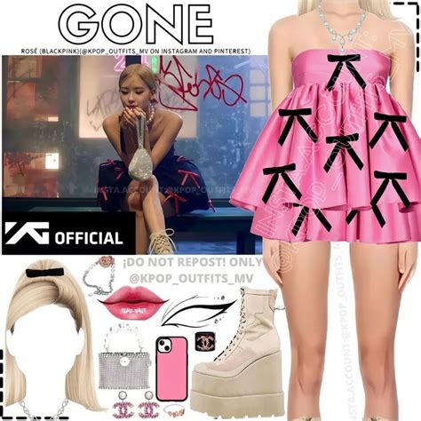 ROSÉ (BLACKPINK) -GONE_MV INSPIRED OUTFIT 1/6 (@KPOP_OUTFITS_MV ON ...