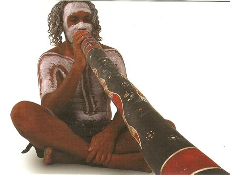 PK0107. Aboriginal Australia. The Digeridoo is used for traditional Dance (corroboree) and ...