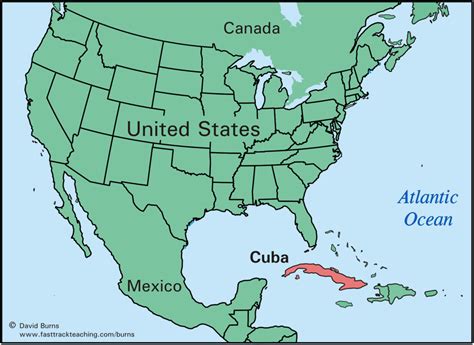 Map Of Cuba And Usa | State Map