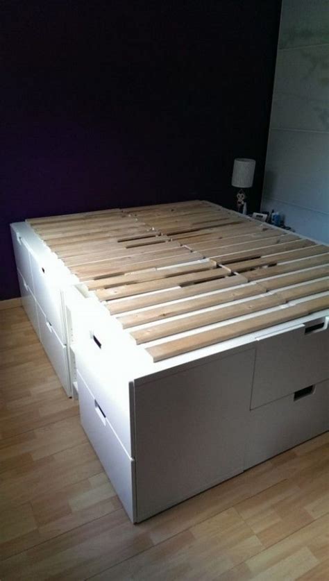 Platform bed with storage made from kitchen cabinets! | DIY projects for everyone!