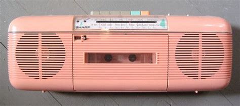 80's Tape Cassette Player | Boombox, Pink radio, Tape player