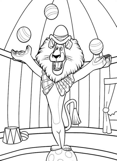 Printable Circus Coloring Pages