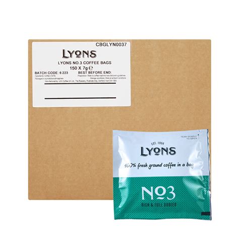 Lyons Coffee Bag No 3 Coffee Bags Bulk Box (150) | Refreshment Shop