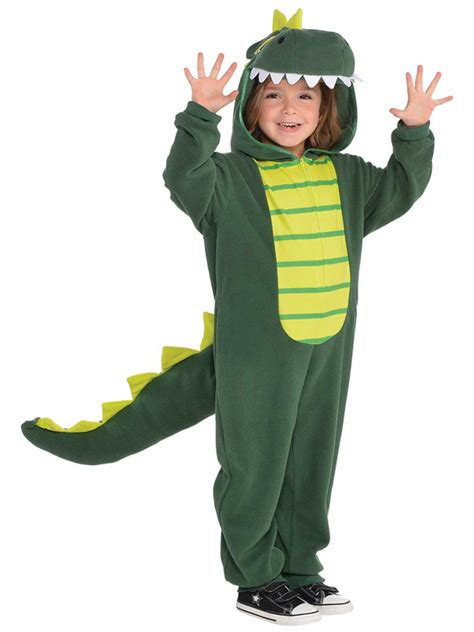 Child Zipster Dinosaur Costume T Rex Boys Girls Book Week Day Fancy ...