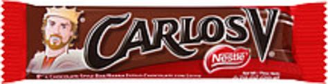 Carlos V Milk Chocolate Style Candy Bar - 0.7 oz, Nutrition Information ...