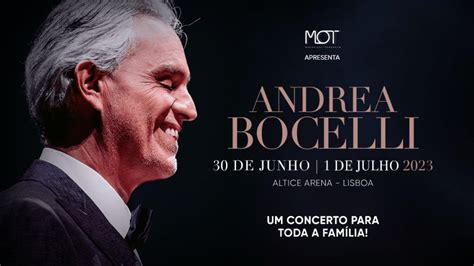 Andrea Bocelli concert tickets for Altice Arena (Pavilhão Atlântico ...