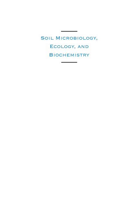 (PDF) Soil Microbiology, Ecology, and Biochemistry - …booksite.elsevier ...