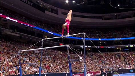 Shawn Johnson - Uneven Bars - 2008 Olympic Trials - Day 1 - YouTube