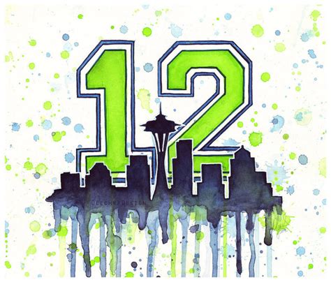 Seattle Seahawks 12th Man Art by Olechka01 on DeviantArt