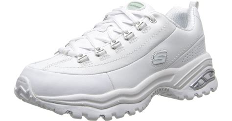 Skechers Leather Sport Premium Sneaker,white,7 W Us - Save 25% - Lyst