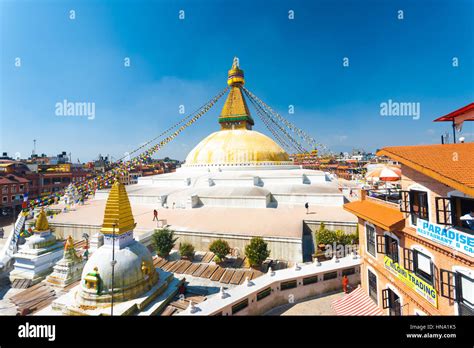 Boudhanath stupa aerial view hi-res stock photography and images - Alamy