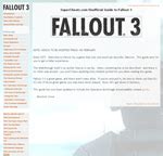 Fallout 3 Cheats and Cheat Codes, Xbox 360