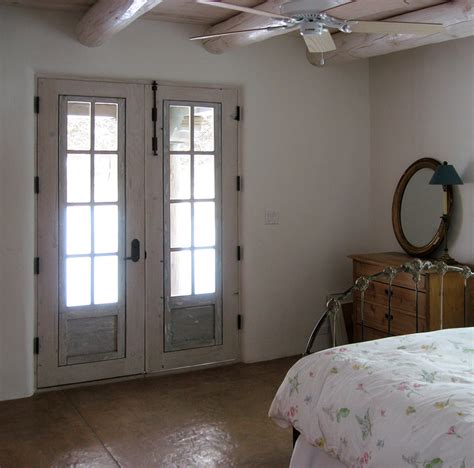 White French Doors - La Puerta Originals - Bedroom Patio Doors Antique windowed doors were used ...