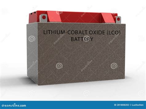 Lithium-cobalt Oxide (LCO) Battery LCO Batteries are a Type of R. Stock ...