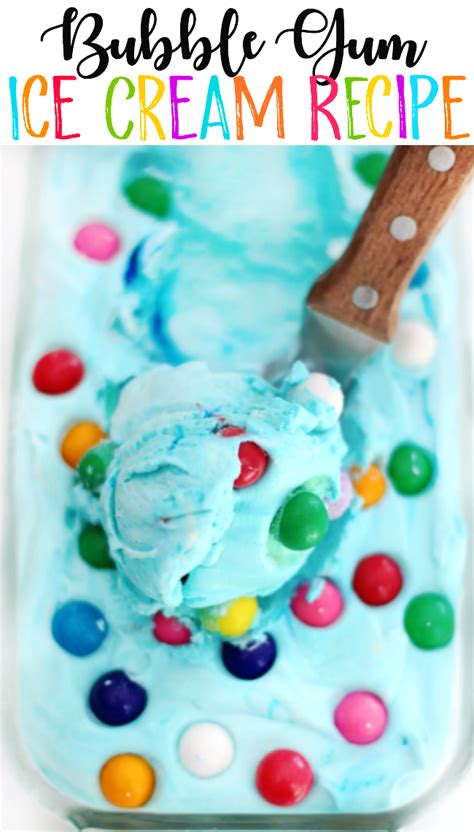 Bubble Gum Ice Cream Recipe: No Churn, Made with Gum Balls!