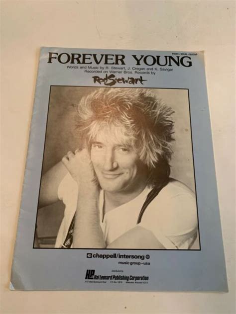 1988 Forever Young Sheet Music Rod Stewart | eBay