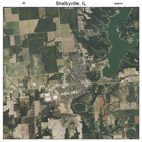 Aerial Photography Map of Shelbyville, IL Illinois