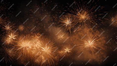 Premium AI Image | A night fireworks display celebrating the arrival ...