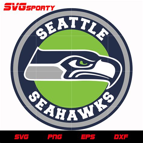 Seattle Seahawks Circle Logo svg, nfl svg, eps, dxf, png, digital file ...