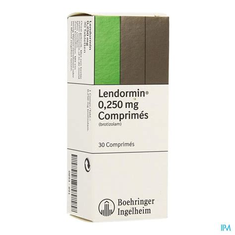 LENDORMIN COMP. 30 X 0,25 MG | Apotheek Thiels