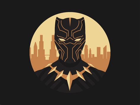 Black Panther Icon by Alexandru Antonie on Dribbble