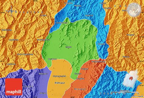 Political Map of Imphal