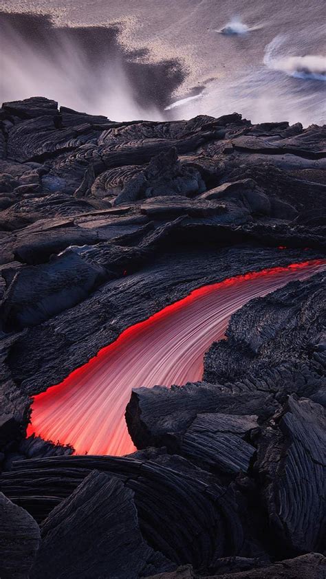 Lava iPhone . Lava flow, Nature graphy, Landscape, Lava Flow Phone HD ...