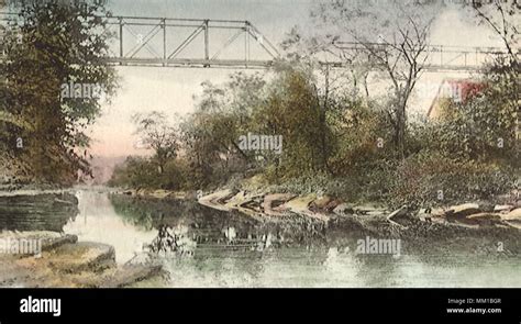 Foot Bridge. Willimantic. 1908 Stock Photo - Alamy