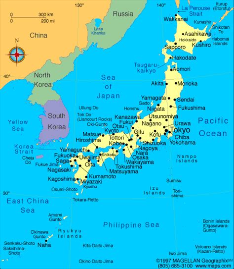 Japan Map Political Regional | Maps of Asia Regional Political City