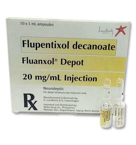 Fluanxol Depot Dosage & Drug Information | MIMS Philippines